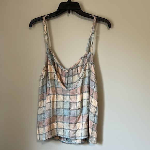 RAILS Flannel Multicolored Checkered Cami Tank Top Sz S NEW - Picture 7 of 10